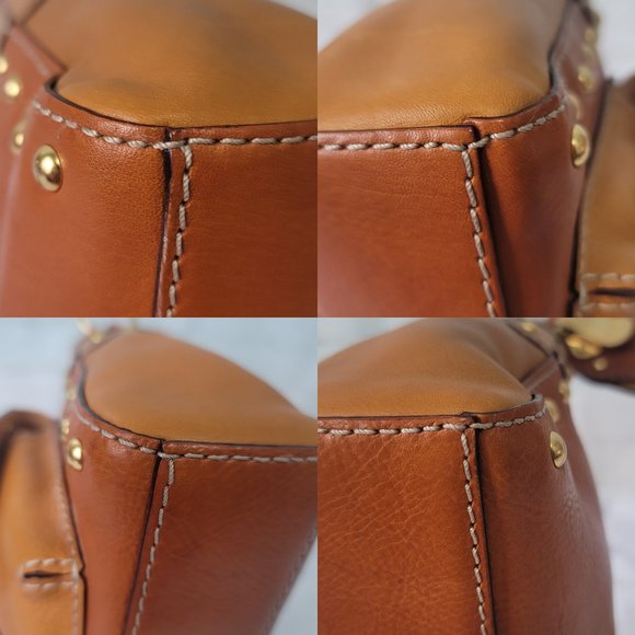 Michael Kors Y2K Double Tone Brown Leather Shoulder Bag - Picture 11 of 16